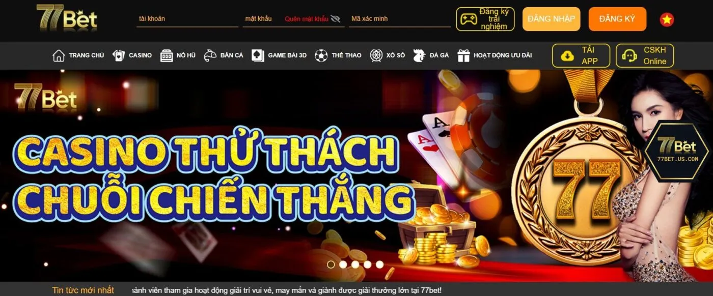 Casino77bet hấp dẫn